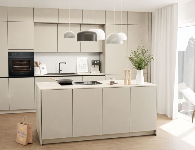 Grifflose Loftküche